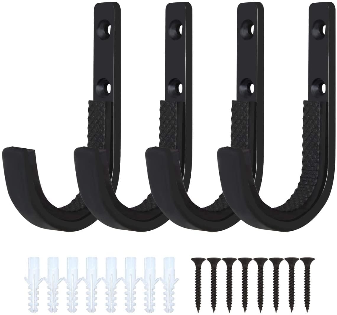 Metal Gun Rack and Shotgun Hooks Rifle Hangers Store Rifle Shotgun and Bow, Wall Mount Storage